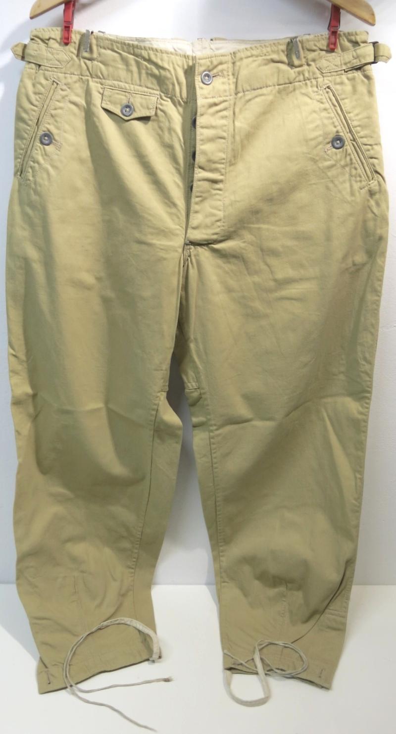 German Waffen SS Tropical Hosen Light Version Trousers, Part I Of II. (45)