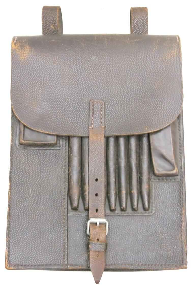 German Luftwaffe Brown Chocolate Meldekartentasche M35 Map Case 1940 Dated And LBA (S) Marked, Hard To Find.