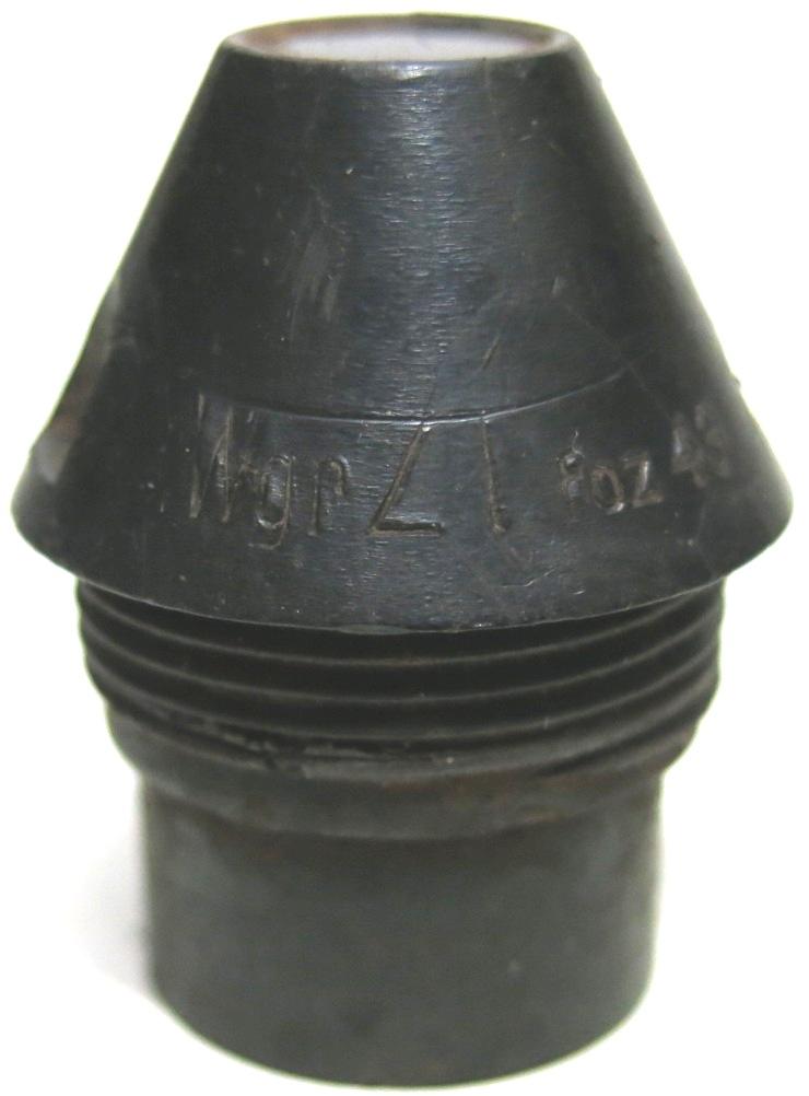 German Wehrmacht 5 cm, 8 cm, 10 cm, 12 cm Wgr. Z T Wurfgranate Zünder foz 1943 Bakelite Made, Inert.