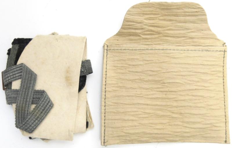 German Wehrmacht Augenschützer 42 Mit Trageumschlag Dust/Sun Protection Goggles In Envelop Unused, Unmarked.