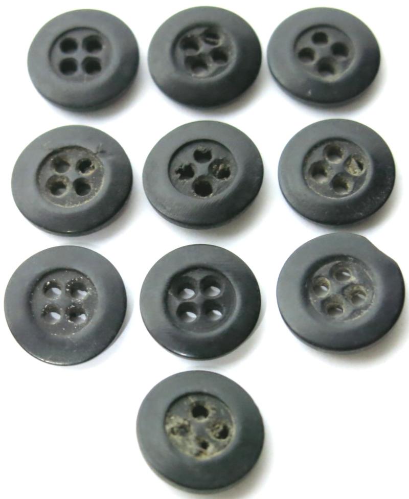 German Wehrmacht/Luftwaffe Buttons In Black Colour. (1)
