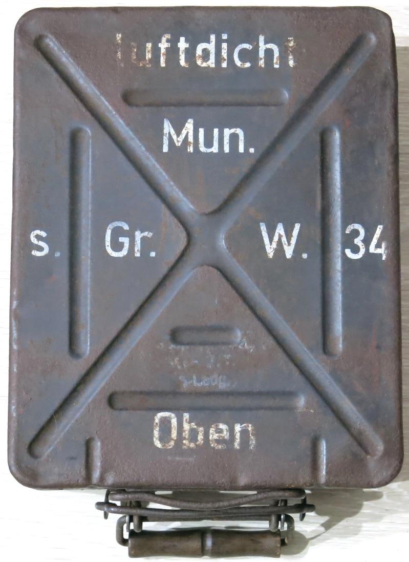 German Wehrmacht 8 cm Gr. W. 34 Granate Werfer 34 Mortar Case/Box Early/Mid War, Hard To Find One.