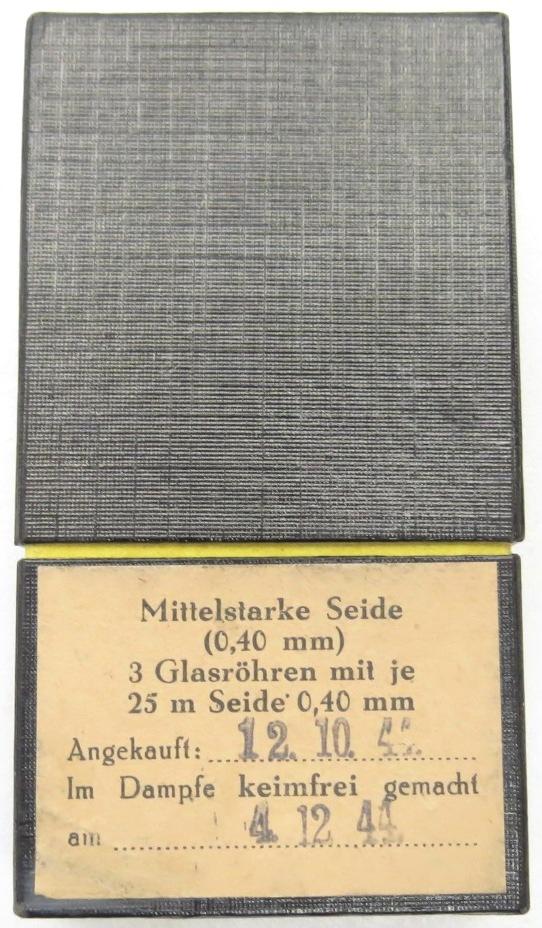 German Wehrmacht Dampfe Keimfrei Seide Steam Germ-Free Silk Hauptsanitätspark Berlin 1944 Complete Set.