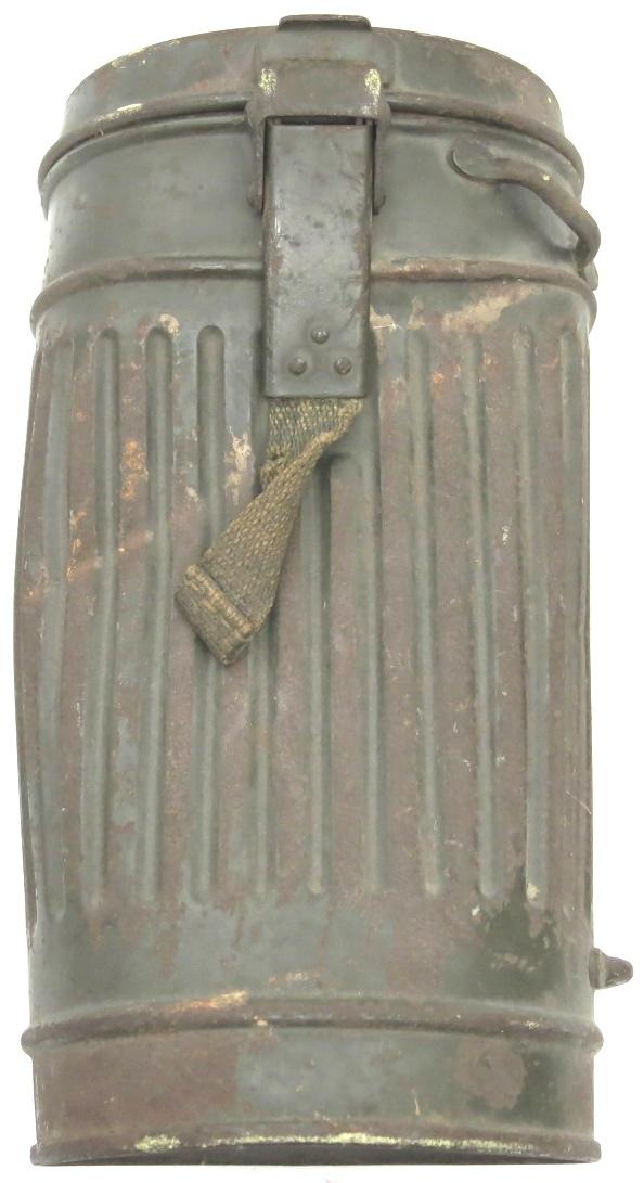 German Wehrmacht Gas Mask Can 1936 Variant Battle Damaged.