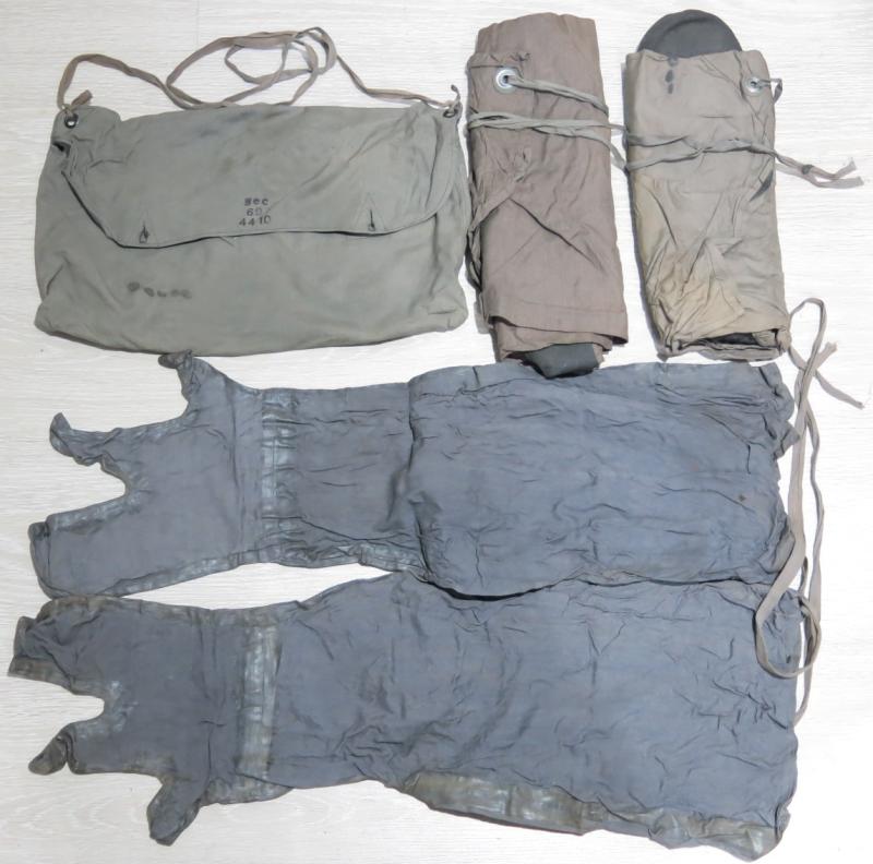 German Wehrmacht Leichte Gasbekleidung 39 Uncomplete Light Gas Protective Suit M1939, Late War 1944 Dated, RARE!!