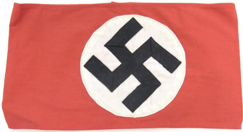 German NSDAP Member Armbinde Cotton Armband.