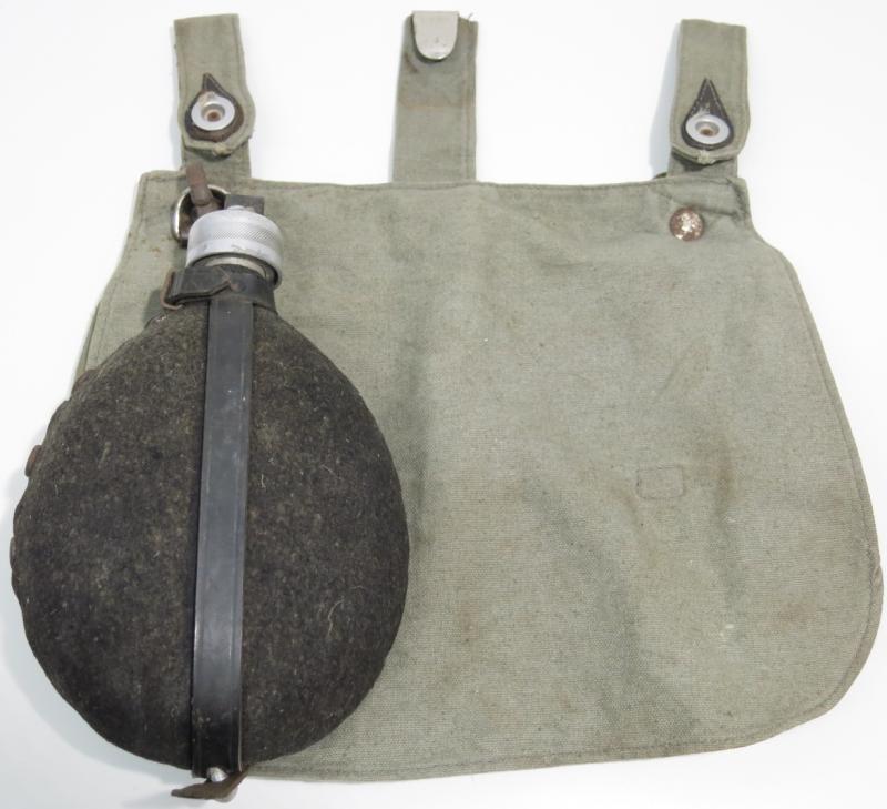 German Hitler Jugend HJ Brotbeutel Breadbag+Black Felt Feldflasche Canteen. (7)