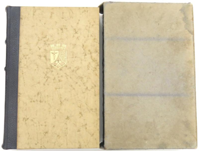 Mein Kampf Book Wedding Edition 1939 With The Oberhausen Shield On The Cover, Mint, Unused And Complete With Case.