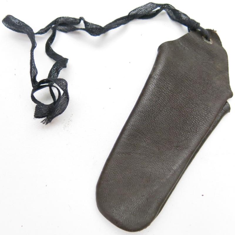 German Wehrmacht Medical Lederfingerlinge Leather Finger Splint Mint From Box.