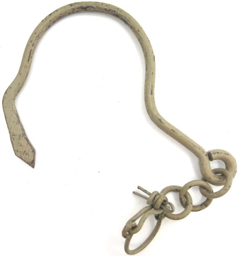 German Wehrmacht Karbid Lamp Einheitslaterne Stahl In Sand Colour Hanging Hook Spare Part, Always Missing.