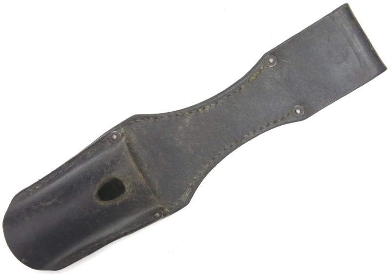 German Wehrmacht K98 Bayonet Leather Frog, Aluminium Rivets.