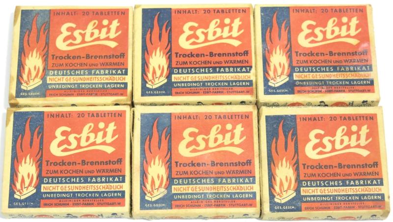 German Wehrmacht Esbit Kocher Mod. 9 Fuel Tablets Box Variation 4.