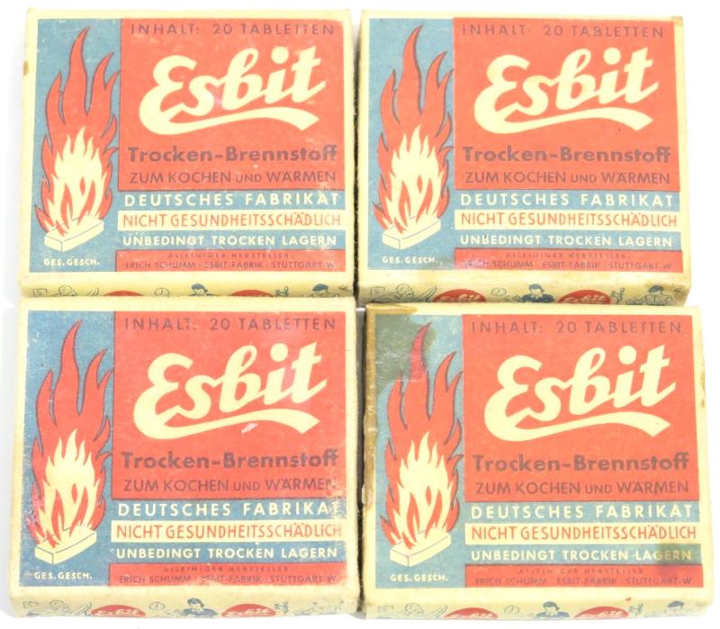 German Wehrmacht Esbit Kocher Mod. 9 Fuel Tablets Box Variation 3.