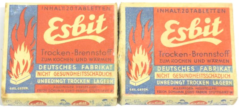 German Wehrmacht Esbit Kocher Mod. 9 Fuel Tablets Box Variation 6 a.