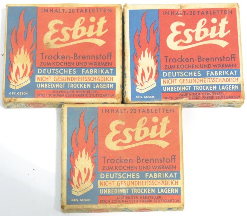 German Wehrmacht Esbit Kocher Mod. 9 Fuel Tablets Box Variation 2.