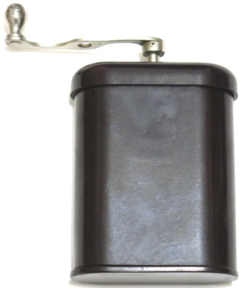 German Wehrmacht Brown Chocolate Bakelite Coffee Grinder Mint Condition Single BO Garantie Stamp.