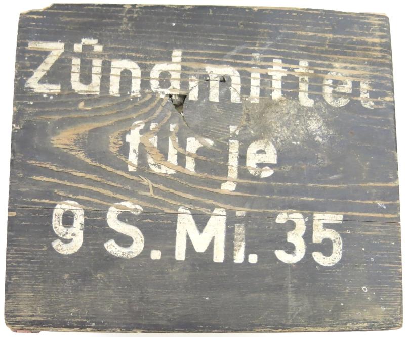 German Wehrmacht Zündmittel für je 9 S.Mi.35 Schrapnellmine 35 Spare Fuzes And Parts Box For 9 Mines, jtw 1943, Minty.