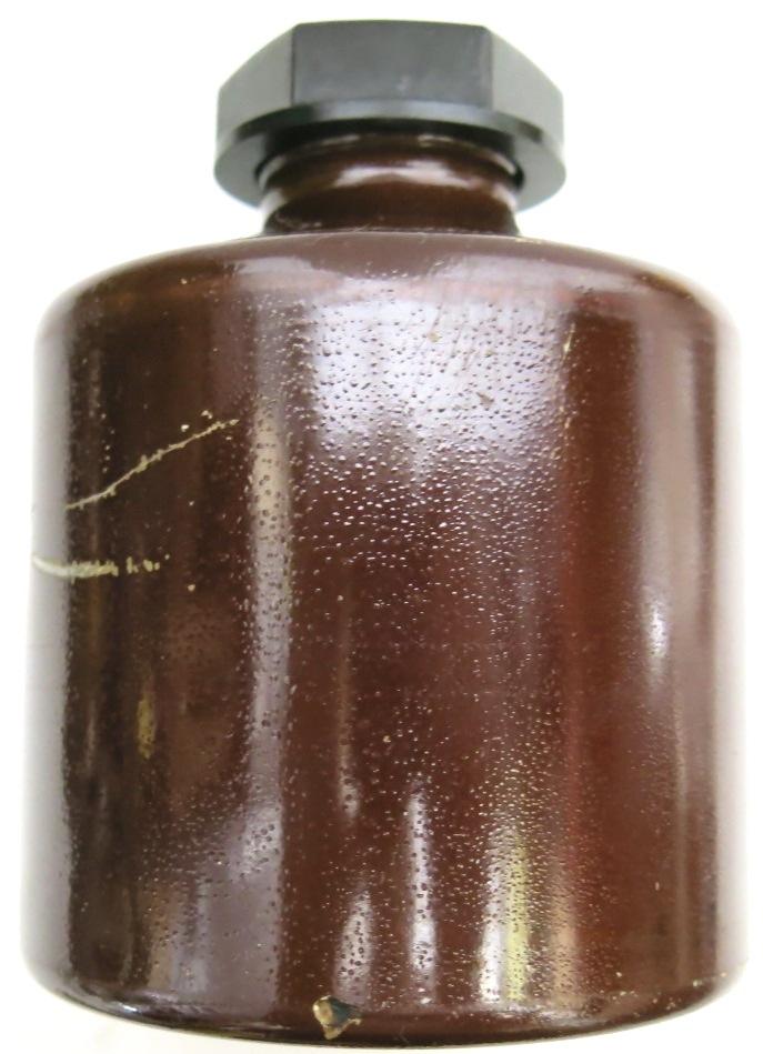 German Wehrmacht Waffenentgiftungsmittel Weapon Decontamination Agents Aluminium Bottle Reinigungsöl Complete With Brush MKK 40.