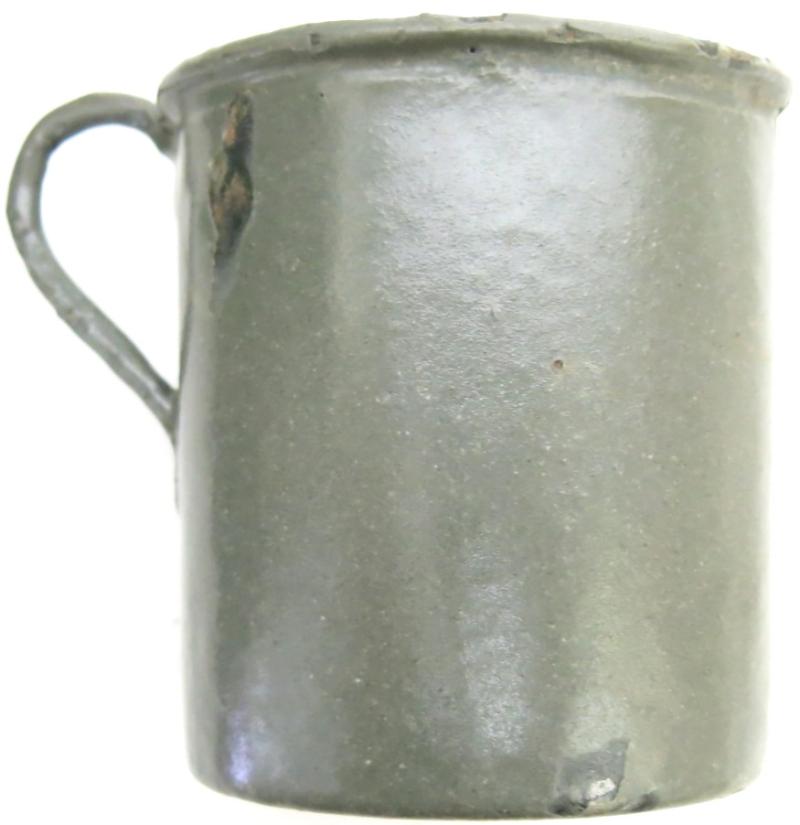 German WWI World War 1 Trinkbecher 15 Enameled Drinking Cup 1916 Dated.