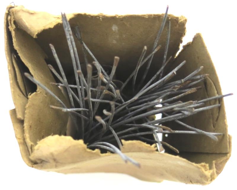 German Wehrmacht Tarnnetz Helmet Camouflage Net Metal Hook From Original Box.