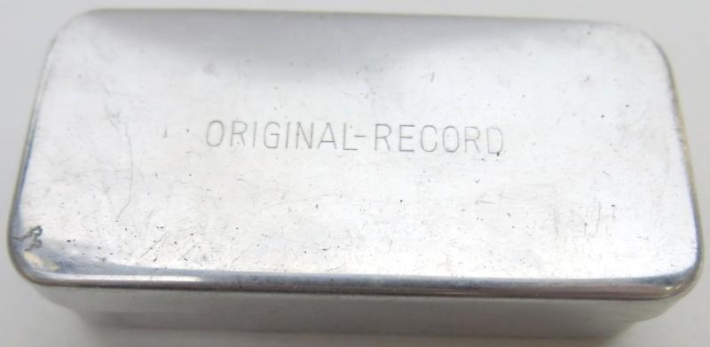 German Wehrmacht Medical 1 cc Original Record Spritze Syringe Complete Set In Metal Box.