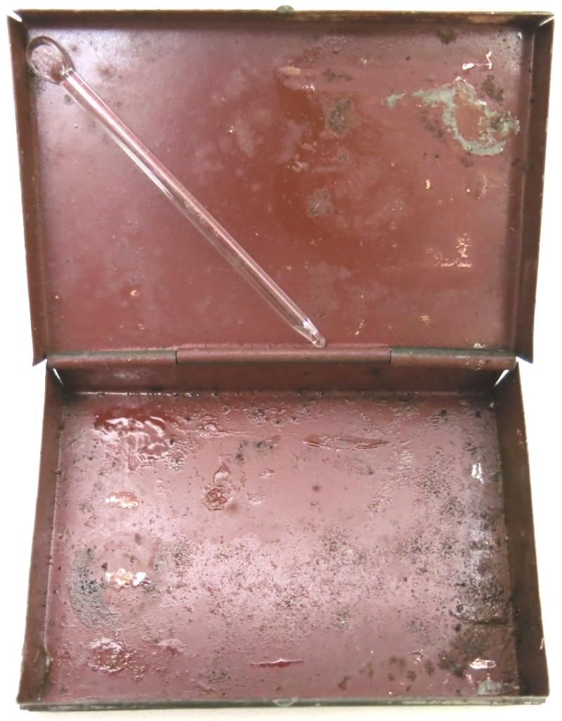 German Wehrmacht Medical Salbe Tin Full With Its Four Original Salbe Tubes, This Is Very Rare To Find.