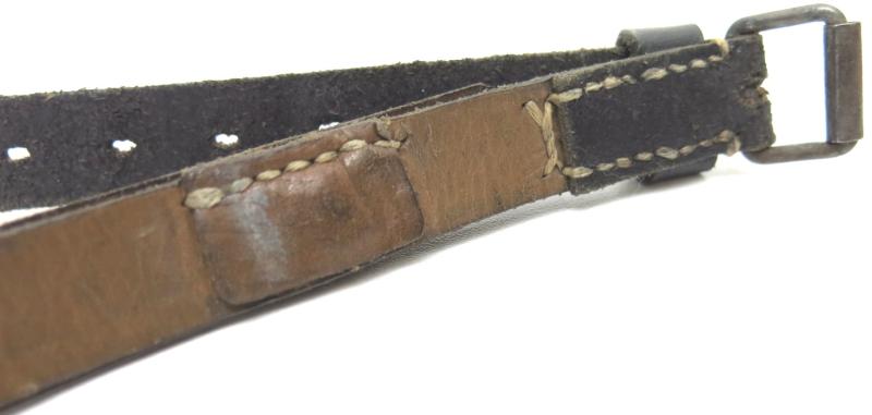 German Wehrmacht Fast Release Utility Strap 57 x 1,8 cms 17 Holes JOSEF GOERTZ LEDERWARENFABRIK LINNICH 1940 Nearly Mint.