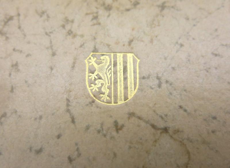 Mein Kampf Book Hochzeitsausgabe Wedding Edition 1938 With City Or Region Gold Shield On The Cover, Unused.