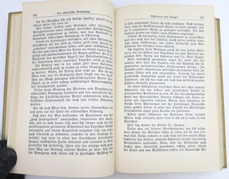 Mein Kampf Book Hochzeitsausgabe Wedding Edition 1938 With City Or Region Gold Shield On The Cover, Unused.