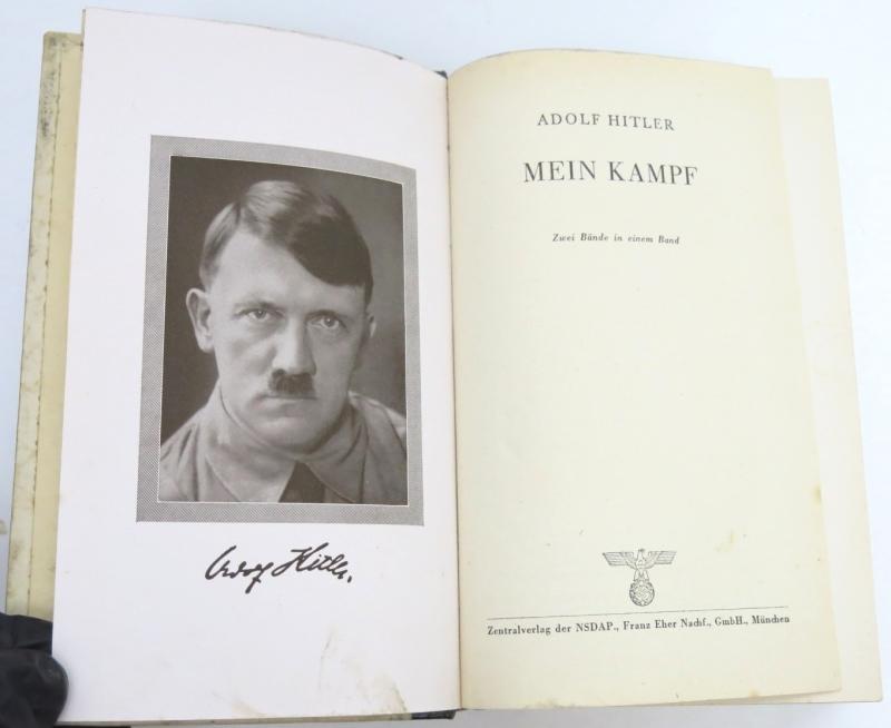 Mein Kampf Book Hochzeitsausgabe Kriegsausgabe Wedding War Edition 1944 Dated, VERY HARD TO FIND.
