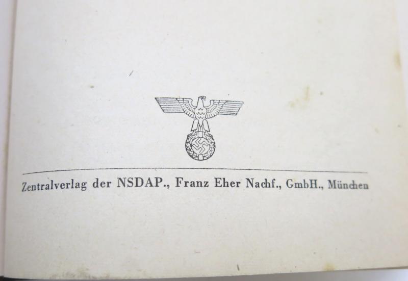 Mein Kampf Book Hochzeitsausgabe Kriegsausgabe Wedding War Edition 1944 Dated, VERY HARD TO FIND.