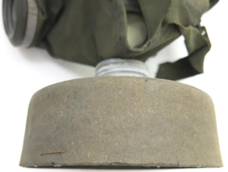 German Luftschutz Volksgasmaske VM44 Size 2, (Medium), 1945 Dated With Total Last Ditch Cardboard Made Filter.