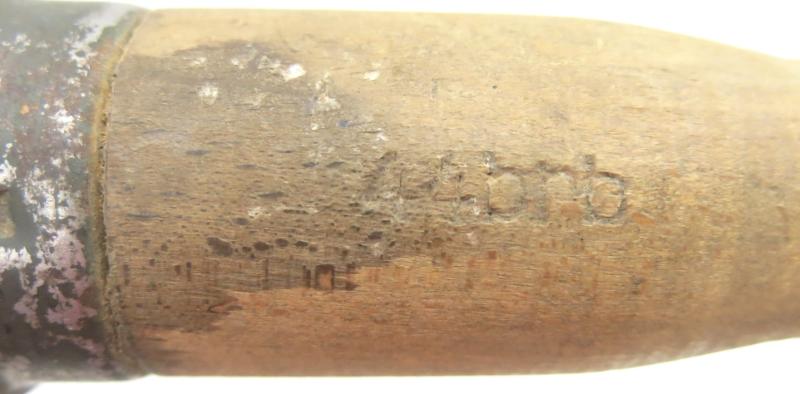 German Wehrmacht Übungs Stielhandgranate Stickgrenade M24 brb 1944 100% Complete, Inert.