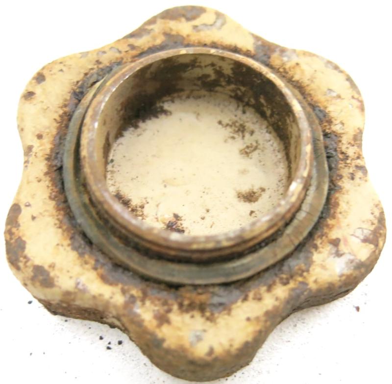 German Wehrmacht T. Mi. 42 Tellermine 42 Fuze Plug In Sand Colour Complete With Washer.