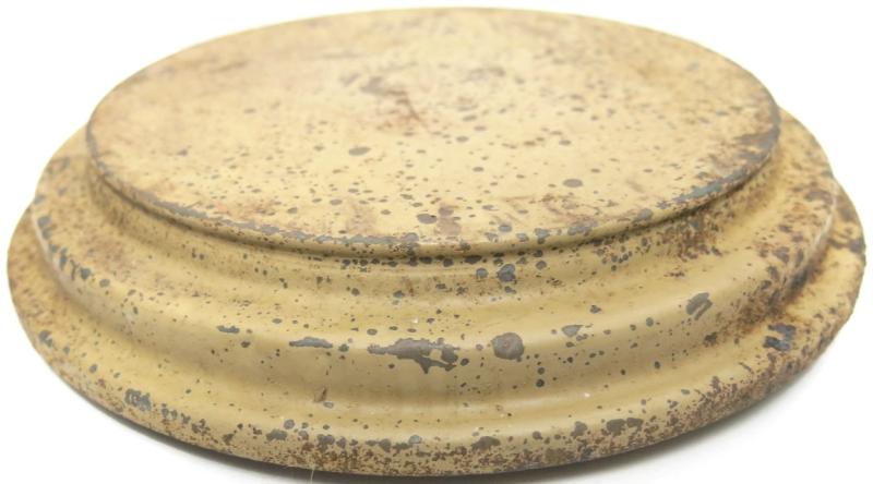 German Wehrmacht T. Mi. Pilz 43 Tellermine Pilz 43 Pressure Plate With Original Sand Colour, Barn Find, Inert.