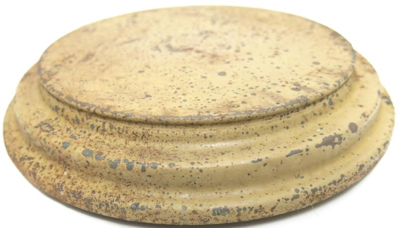 German Wehrmacht T. Mi. Pilz 43 Tellermine Pilz 43 Pressure Plate With Original Sand Colour, Barn Find, Inert.