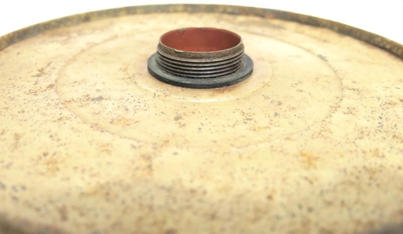 German Wehrmacht T. Mi. Pilz 43 Tellermine Pilz 43 Pressure Plate With Original Sand Colour, Barn Find, Inert.