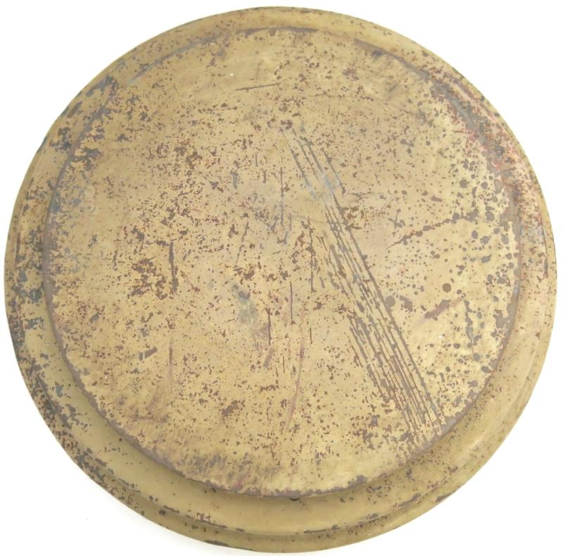 German Wehrmacht T. Mi. Pilz 43 Tellermine Pilz 43 Pressure Plate With Original Sand Colour, Barn Find, Inert.