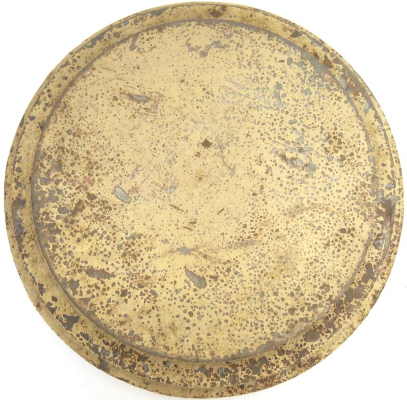 German Wehrmacht T. Mi. Pilz 43 Tellermine Pilz 43 Pressure Plate With Original Sand Colour, Barn Find, Inert.