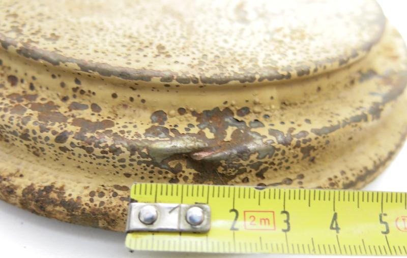 German Wehrmacht T. Mi. Pilz 43 Tellermine Pilz 43 Pressure Plate With Original Sand Colour, Barn Find, Inert.