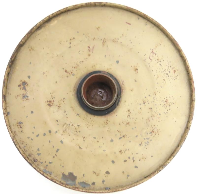 German Wehrmacht T. Mi. Pilz 43 Tellermine Pilz 43 Pressure Plate With Original Sand Colour, Barn Find, Inert.