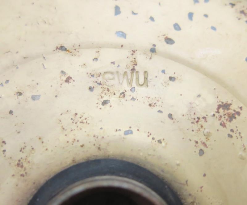 German Wehrmacht T. Mi. Pilz 43 Tellermine Pilz 43 Pressure Plate With Original Sand Colour, Barn Find, Inert.