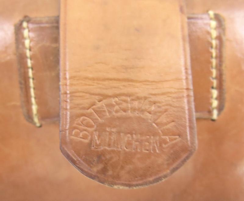 German Wehrmacht Sanitäter Kleines Feldbesteck Medical Tools Small Pouch BOTT & WALLA MÜNCHEN, Rare Maker, Complete Set.