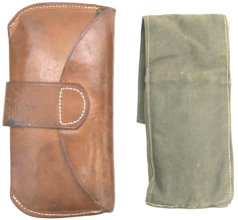German Wehrmacht Sanitäter Kleines Feldbesteck Medical Tools Small Pouch BOTT & WALLA MÜNCHEN, Rare Maker, Complete Set.