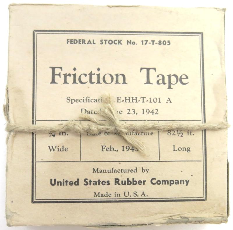 USA WWII One Roll Friction Tape Feb., 1943 In Box.