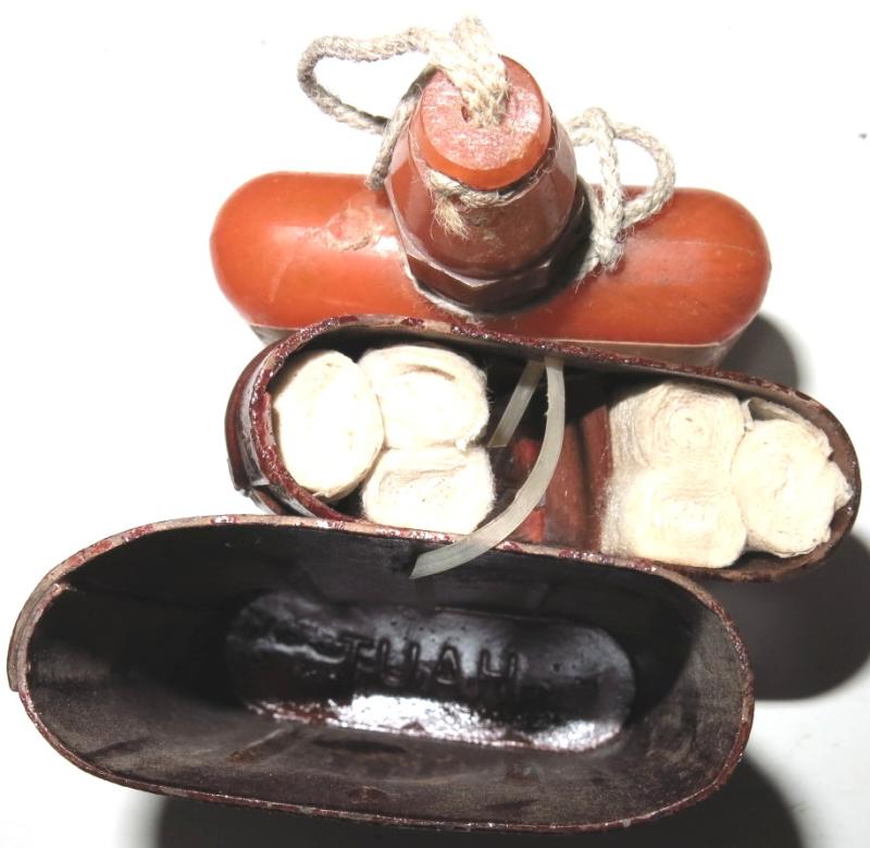 German Wehrmacht Hautentgiftungssalbe 41 Decontamination Kit Unused, Bottle eje 1943, Minty.