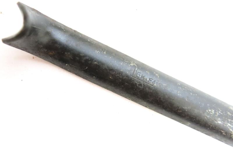 German Wehrmacht Big Steel Peg Or Stake For Big Tents Or Camouflage Nettings, GK & F 43, Rare.