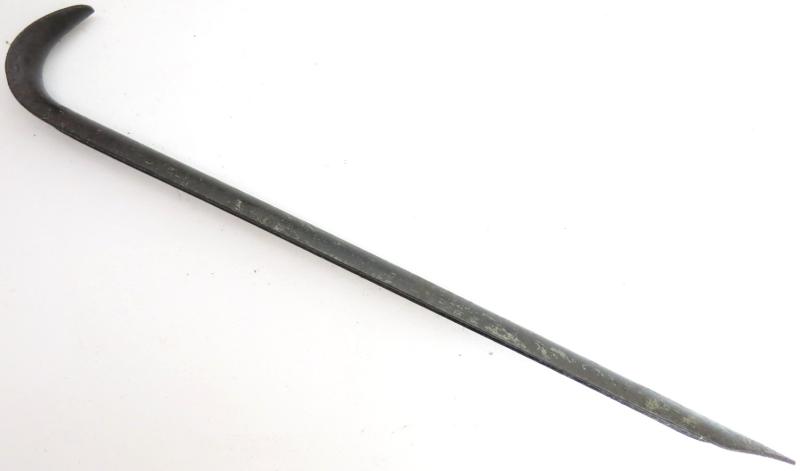 German Wehrmacht Big Steel Peg Or Stake For Big Tents Or Camouflage Nettings, GK & F 43, Rare.
