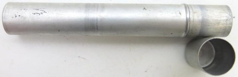 German Wehrmacht Sanitär Aluminium Tablettenröhrchen Medical Pills Tube Acid. acetylosalicylic. 0,5 g, Empty.