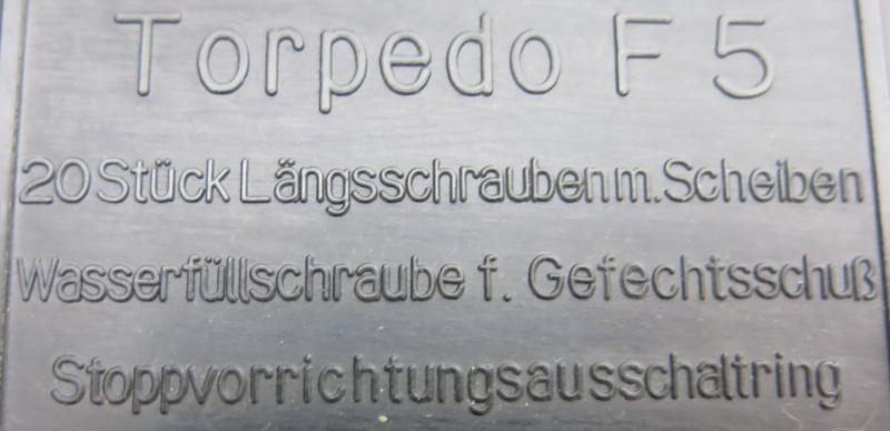 German Luftwaffe Torpedo F5 Bakelite Box For 20 Stück Längsschrauben....